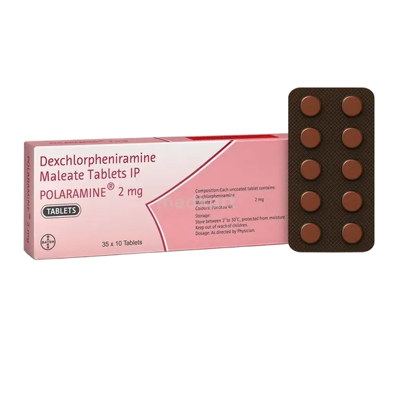 polaramine 2mg tablet 10's